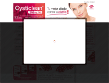 Tablet Screenshot of cysticlean.com